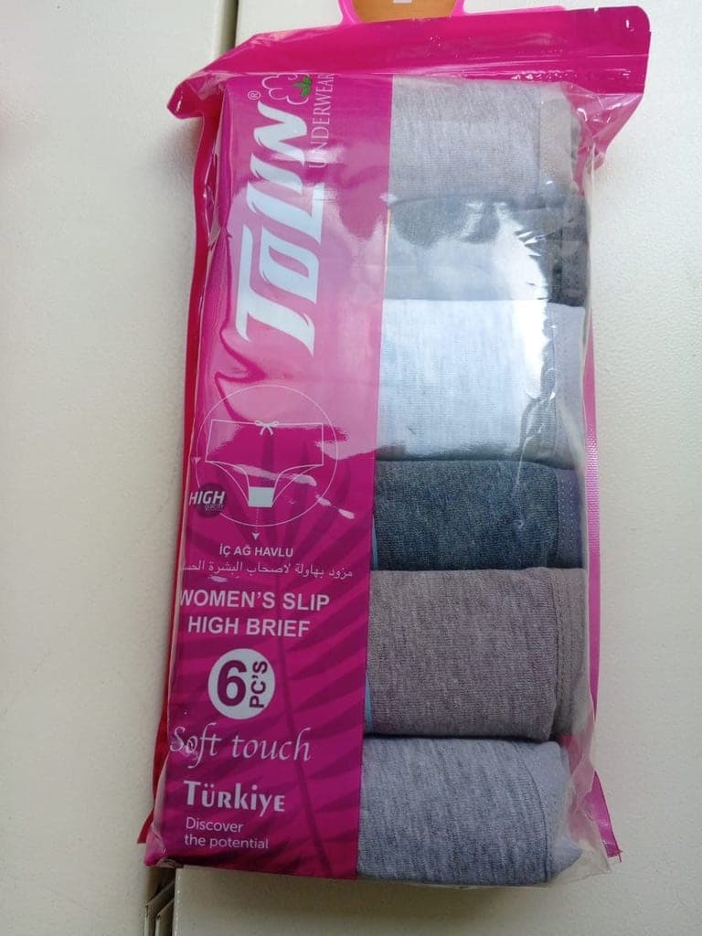 Pack of 6 — Towel Briefs, High Waist