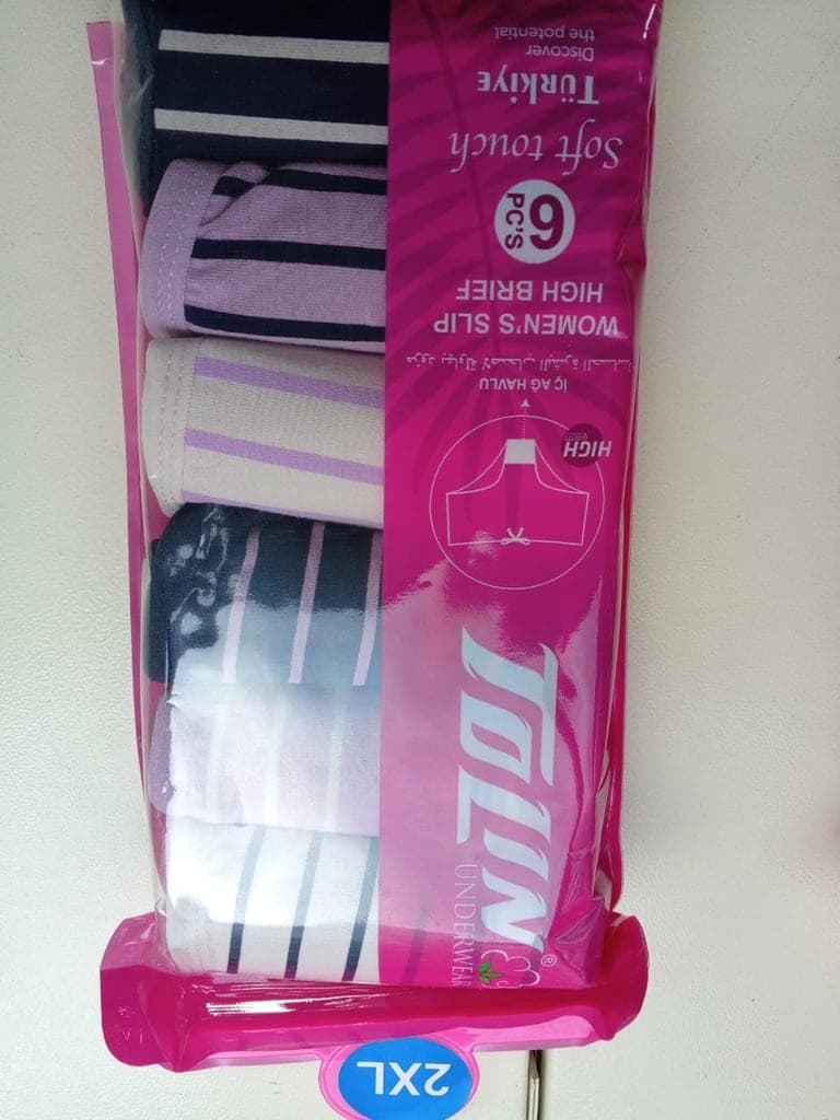 Pack of 6 — Towel Briefs, High Waist